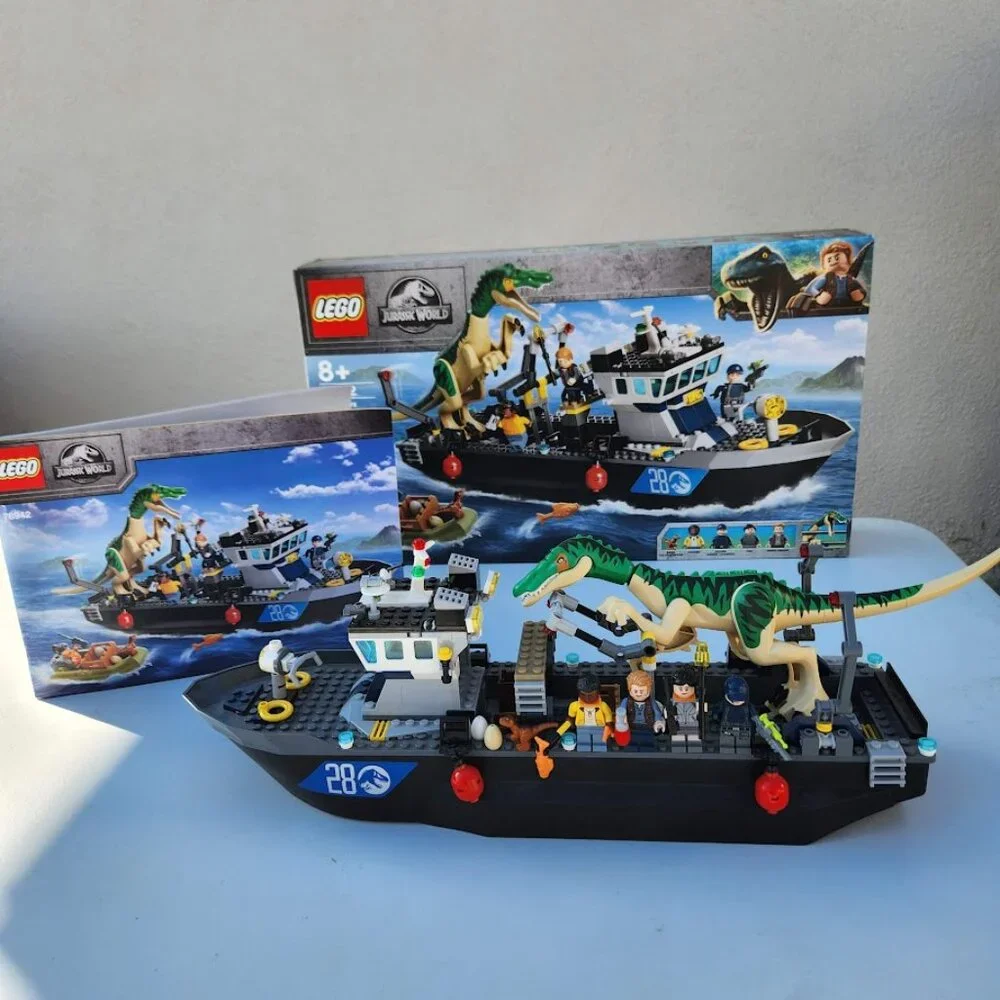 LEGO Jurassic World Park Baryonyx Dinosaur Boat Escape 76942 Building Set Toy Se